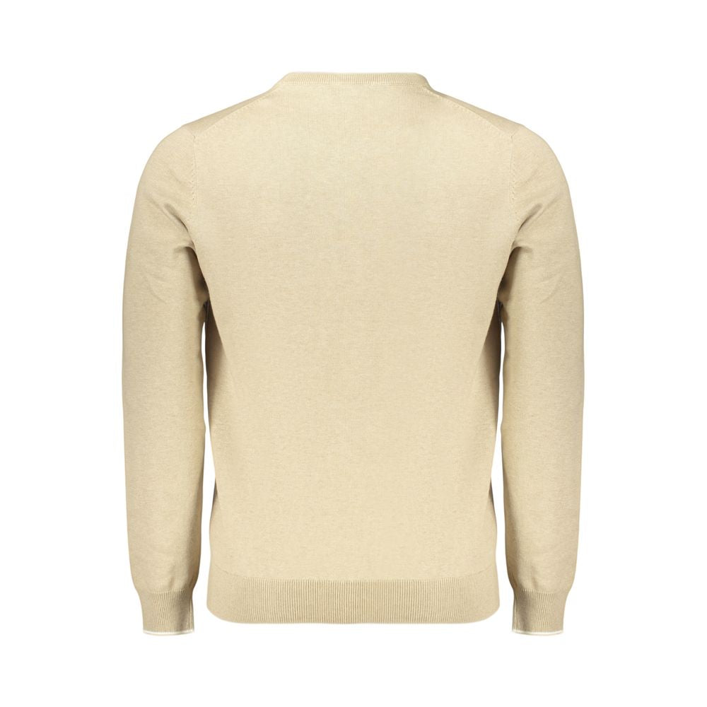 Sweatshirt by North Sails for men in cotton beige showcases a slouchy chic silhouette, artfully detailed with a slouchy chic crew neckline and for a slouchy chic finish.