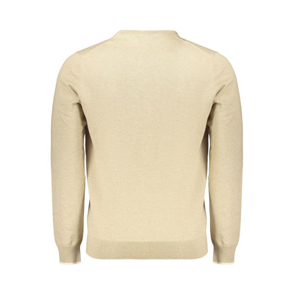 Sweatshirt by North Sails for men in cotton beige showcases a slouchy chic silhouette, artfully detailed with a slouchy chic crew neckline and for a slouchy chic finish.