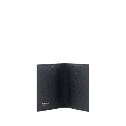 Cardholder Wallet by Ferragamo for men in bos taurus calf leather black & signature showcases a enchanting silhouette, artfully detailed with the signature style of the Bos Taurus Calf Leather Cardholder Wallet and functional card-organization compact-design billfold.