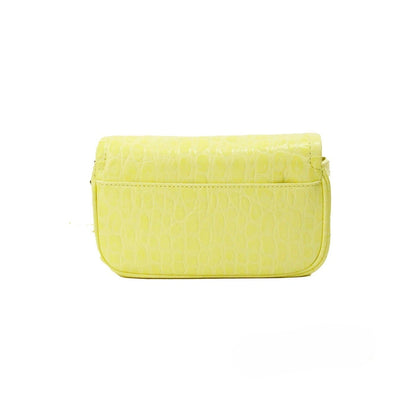 Mini 2-in-1 Shoulder & Crossbody Travel Handbag by Marc Jacobs for women in embossed leather animal, silver, yellow, patterned & print features an multi-faceted design with a secure zipper & magnetic, ample cardholder, and versatile crossbody-strap, shoulder-strap, adjustable-strap & detachable-strap for a multi-faceted finish.