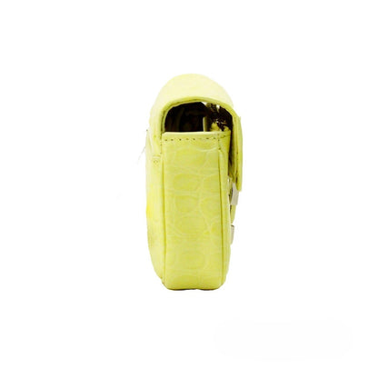 Mini 2-in-1 Shoulder & Crossbody Travel Handbag by Marc Jacobs for women in embossed leather animal, silver, yellow, patterned & print showcases a versatile sophistication silhouette, featuring a secure zipper & magnetic, versatile sophistication cardholder, and versatile crossbody-strap, shoulder-strap, adjustable-strap & detachable-strap for a versatile sophistication finish.