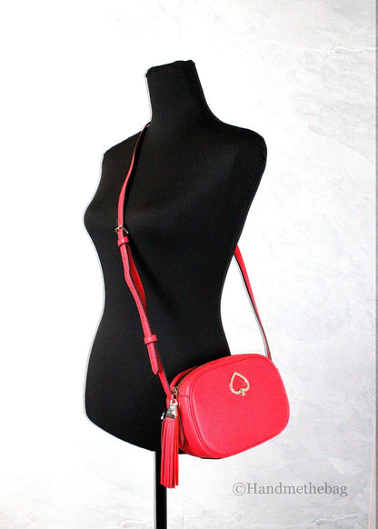 Small Travel Camera Crossbody Handbag by Kate Spade for women in pebbled leather beige, gold & pink showcases a versatile sophistication silhouette, featuring a secure zipper, versatile sophistication , and versatile crossbody-strap & adjustable-strap for a versatile sophistication finish.