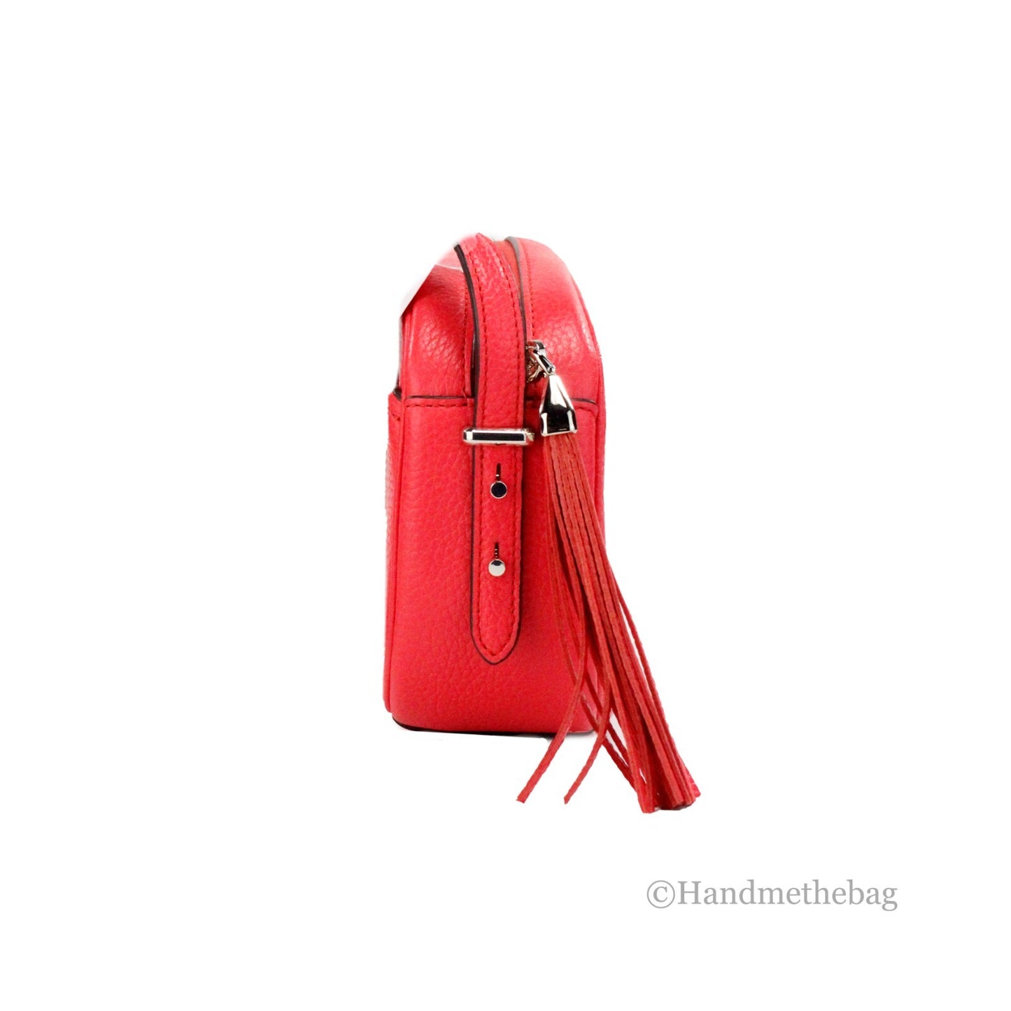Small Travel Camera Crossbody Handbag by Kate Spade for women in pebbled leather beige, gold & pink features a transformative elegance silhouette, showcasing a secure zipper, organized , and versatile crossbody-strap & adjustable-strap for a transformative elegance look.