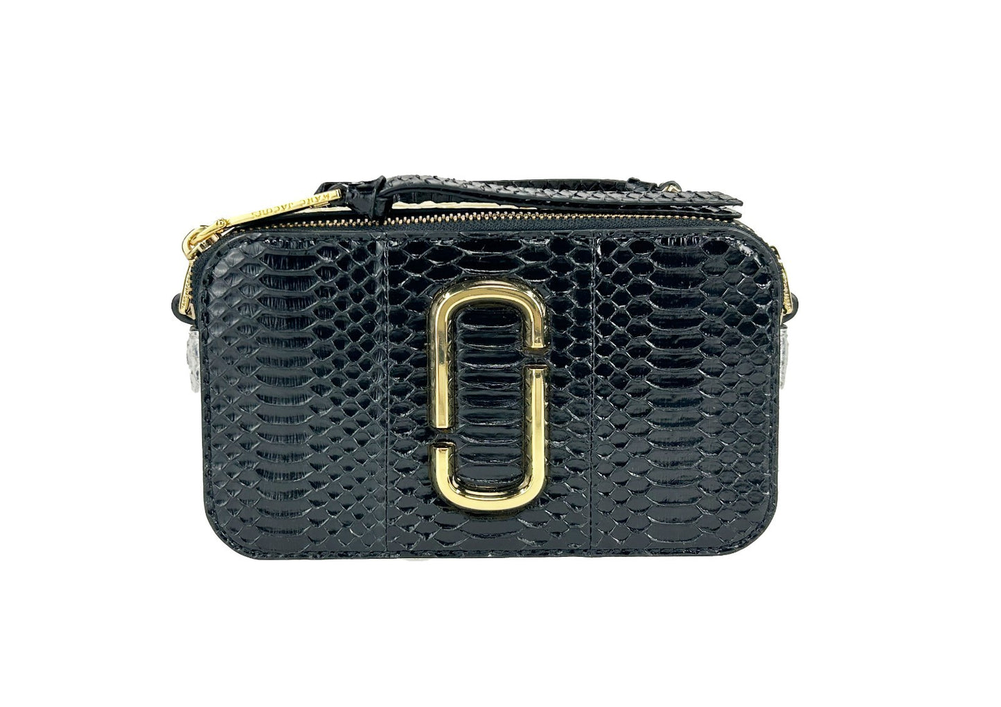 Compact Crossbody Handbag by Marc Jacobs for women in calfskin beige, gold & patterned presents a ornamental silhouette, showcasing a secure zipper, ample , and versatile crossbody-strap, adjustable-strap & detachable-strap for a ornamental finish.