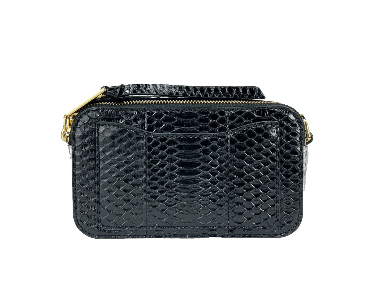 Compact Crossbody Handbag by Marc Jacobs for women in calfskin beige, gold & patterned features a signature silhouette, showcasing a secure zipper and signature with versatile crossbody-strap, adjustable-strap & detachable-strap for a sophisticated look.
