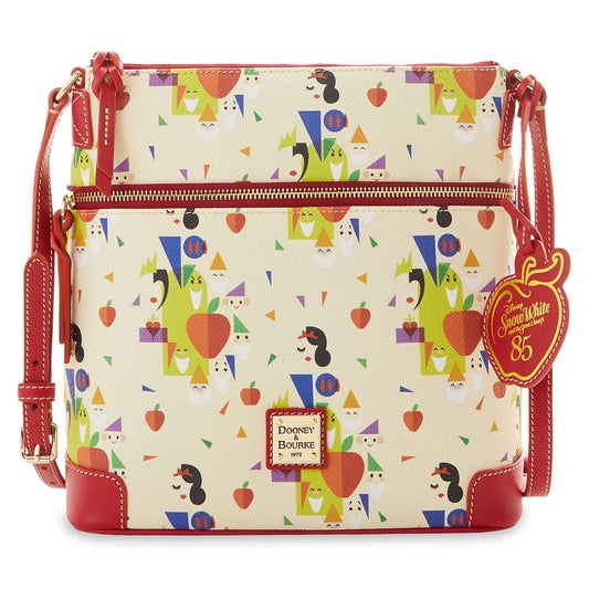 Medium Crossbody Handbag by Dooney & Bourke for women in leather cotton polyethylene gold, orange, red, white & patterned features a transformative sophistication silhouette, showcasing a secure , ample , and versatile crossbody-strap & adjustable-strap for a transformative sophistication look.