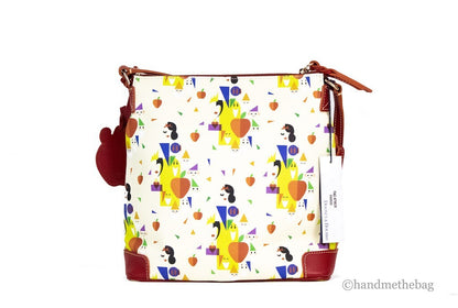Medium Crossbody Handbag by Dooney & Bourke for women in leather cotton polyethylene gold, orange, red, white & patterned features a transformative sophistication silhouette, showcasing a secure , ample , and versatile crossbody-strap & adjustable-strap for a transformative sophistication look.