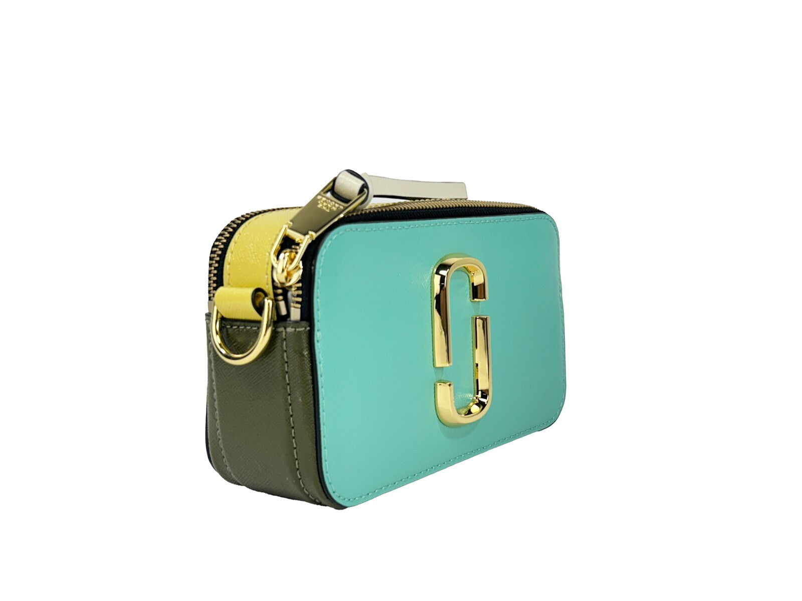 Small Crossbody Evening Handbag by Marc Jacobs for women in canvas gold & patterned features a versatile chic silhouette, meticulously detailed with a secure zipper, ample , and versatile crossbody-strap, adjustable-strap & detachable-strap.