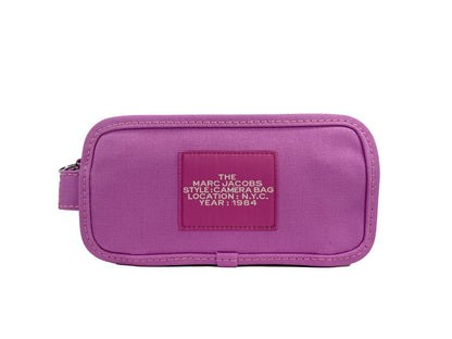 Travel Crossbody Camera Handbag by Marc Jacobs for women in cotton canvas black, pink, silver & patterned showcases a versatile sophistication silhouette, featuring a secure zipper, versatile sophistication , and versatile crossbody-strap, adjustable-strap & detachable-strap for a versatile sophistication finish.