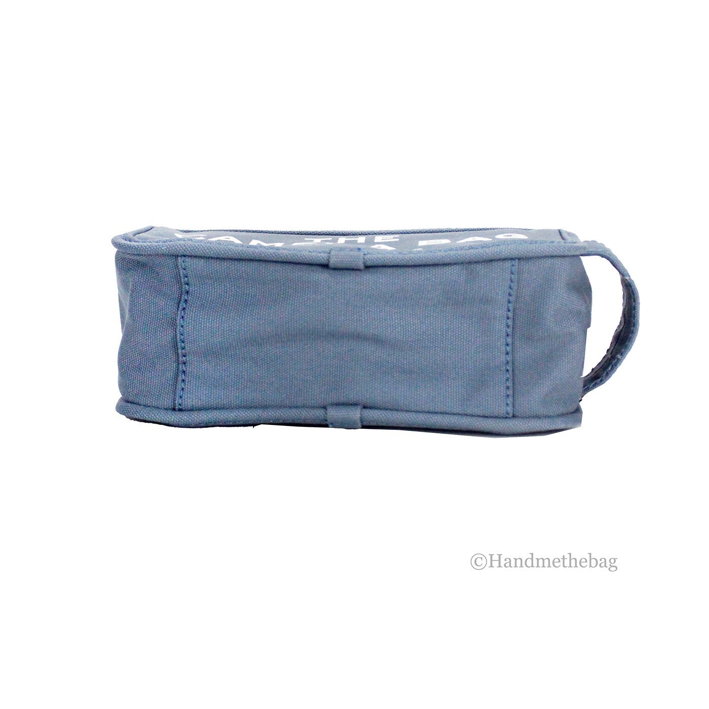 Small Travel Crossbody Camera Handbag by Marc Jacobs for women in cotton polyester canvas black, blue & silver features a ornamental silhouette, showcasing a secure , ample , and ornamental crossbody-strap & adjustable-strap for a sophisticated look.