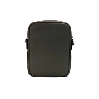 Small Crossbody Camera Handbag by MCM for women in leather green, silver & patterned features an versatile silhouette, showcasing a secure zipper and versatile with versatile crossbody-strap & adjustable-strap for a versatile finish.