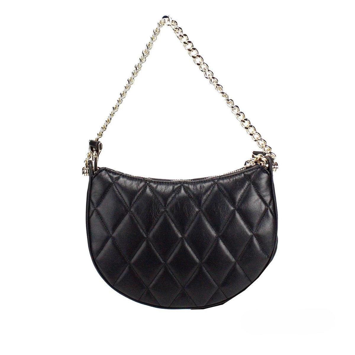 Small Quilted Crossbody Handbag by Kate Spade for women in leather black & gold showcases a versatile sophistication silhouette, featuring a secure zipper, versatile sophistication , and versatile crossbody-strap, shoulder-strap, adjustable-strap & detachable-strap for a versatile sophistication finish.