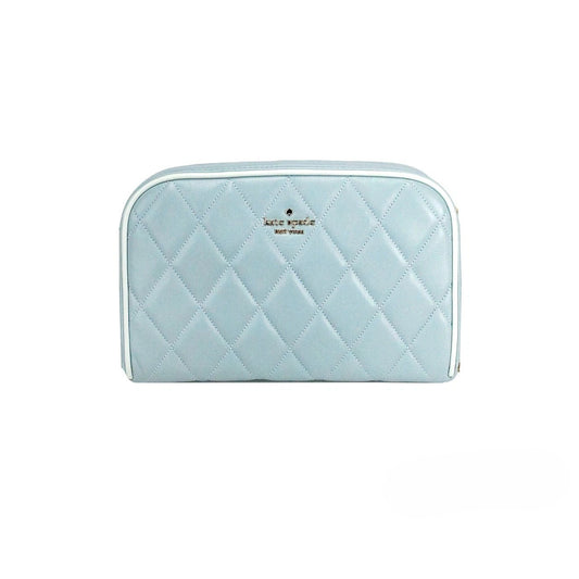 Mini Quilted Crossbody Camera Handbag by Kate Spade for women in leather gold, patterned & argyle features a transformative elegance silhouette, showcasing a secure zipper, organized , and versatile crossbody-strap & adjustable-strap for a transformative elegance look.