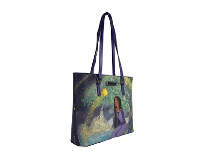 Shoulder Tote Handbag by Dooney & Bourke for women in coated canvas gold & purple features a exquisite silhouette, showcasing a secure clip and exquisite with versatile shoulder-strap & handle for a exquisite finish.