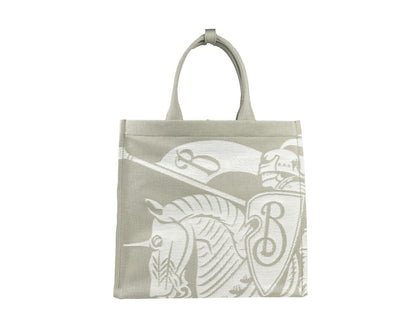 Travel Pouch Tote Handbag by Burberry for women in calfskin leather & nylon silver & patterned presents a ornamental silhouette, showcasing a secure , ample coin-purse, and versatile handle for a ornamental finish.