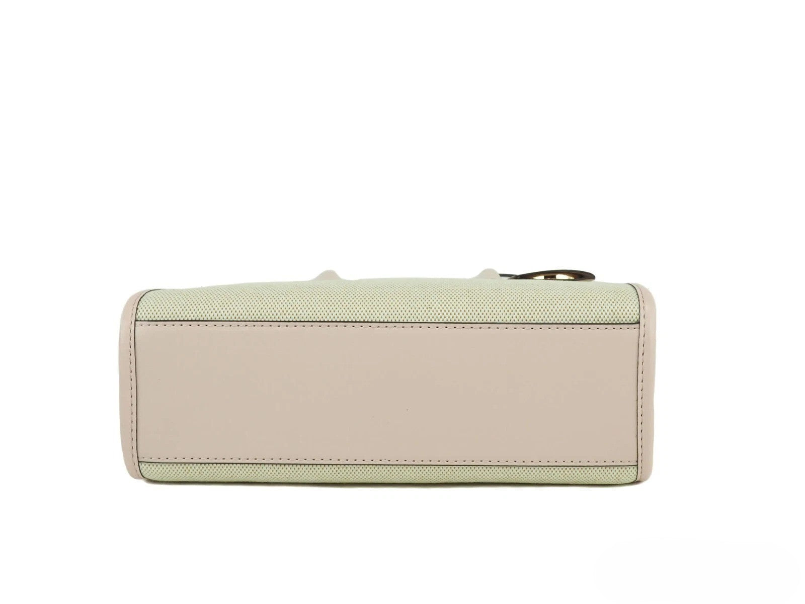 Small Crossbody Evening Shopper Handbag by Michael Kors for women in canvas beige & gold presents a ornamental silhouette, showcasing a secure zipper, ample , and versatile crossbody-strap, adjustable-strap & detachable-strap for a ornamental finish.