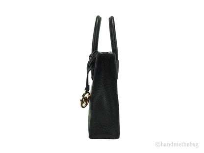 Michael Kors Mercer Polyester Leather Compact Crossbody Shopper Handbag - Beige Black Gold