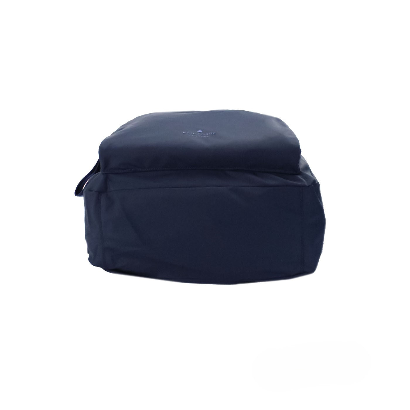 Medium Backpack by Kate Spade for women in nylon navy & silver showcases an architectural Arya Nylon Medium Backpack design, featuring a secure zipper, ample , and architectural backpack-strap & adjustable-strap for a sophisticated look.