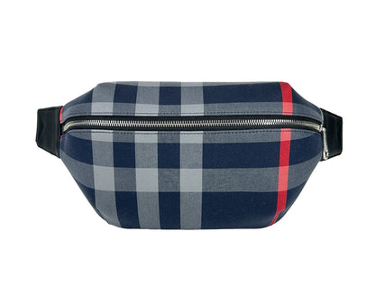 Medium Fanny Pack Belt Bag by Burberry for women in calfskin leather & nylon silver features an jet-set ready Sonny Calfskin Leather & Nylon Medium Fanny Pack Belt Bag design with a secure , jet-set ready , and versatile adjustable-strap & belt-strap for a sophisticated look.