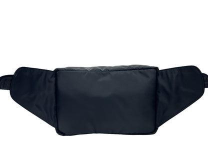Small Crossbody Fanny Pack Belt Bag by Versace for women in nylon black & silver features a jet-setting Medusa Nylon Small Crossbody Fanny Pack Belt Bag design with a secure zipper, jet-setting , and versatile crossbody-strap, adjustable-strap & belt-strap for a jet-setting look.