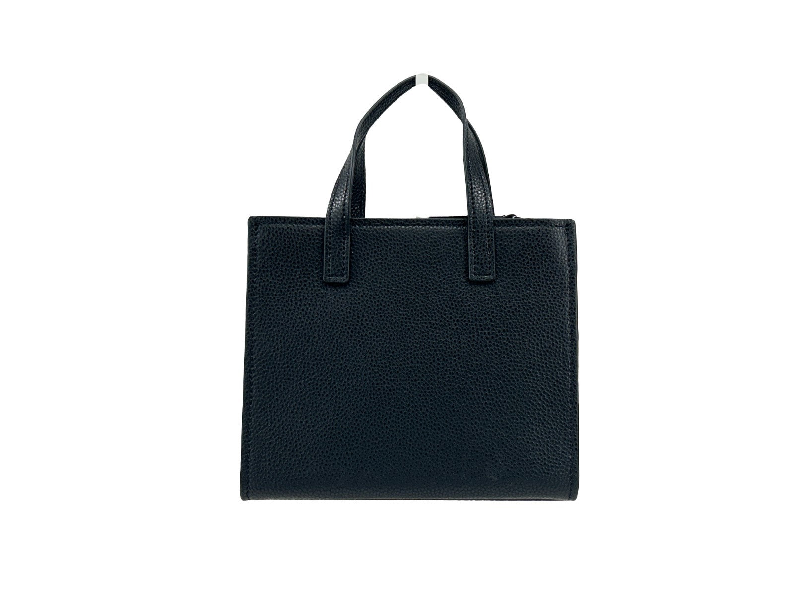 Mini Crossbody Tote Handbag by Marc Jacobs for women in faux patent leather black & silver showcases a versatile sophistication silhouette, featuring a secure zipper, versatile sophistication , and versatile crossbody-strap, adjustable-strap & detachable-strap for a versatile sophistication finish.