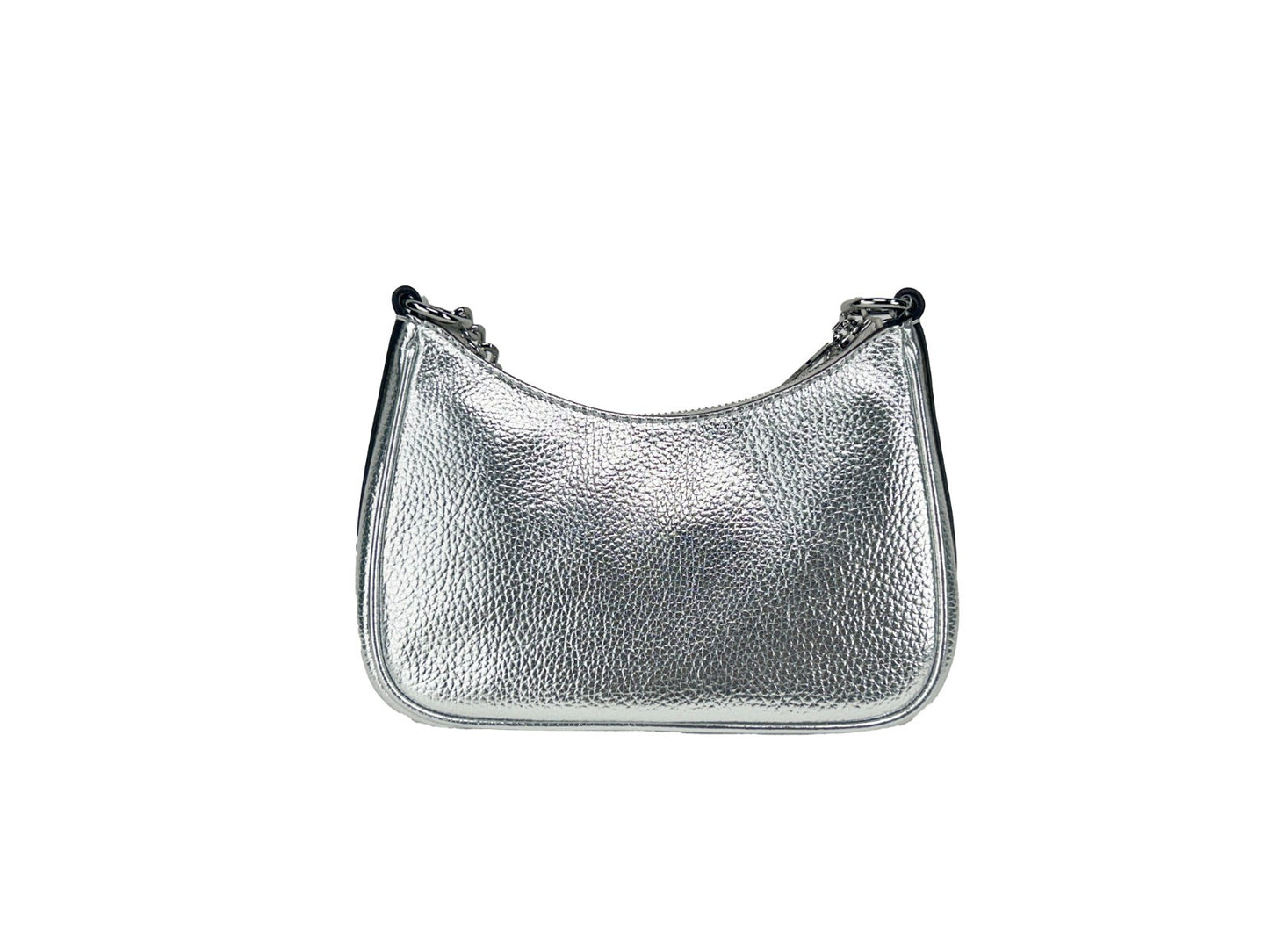 Small Crossbody Handbag by Michael Kors for women in leather silver features a transformative elegance silhouette, showcasing a secure , organized , and versatile crossbody-strap, adjustable-strap & detachable-strap for a transformative elegance look.