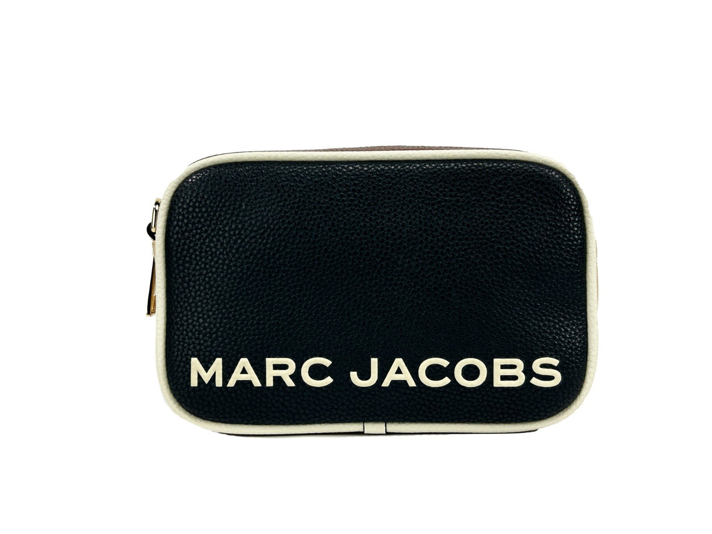 Crossbody Camera Handbag by Marc Jacobs for women in lana wool & denim black & gold features an multi-faceted design with a secure zipper, ample cardholder, and versatile crossbody-strap, adjustable-strap & detachable-strap for a multi-faceted finish.