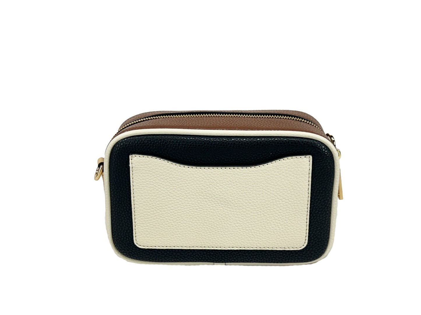 Crossbody Camera Handbag by Marc Jacobs for women in lana wool & denim black & gold features an versatile silhouette, showcasing a secure zipper and versatile cardholder with versatile crossbody-strap, adjustable-strap & detachable-strap for a versatile finish.