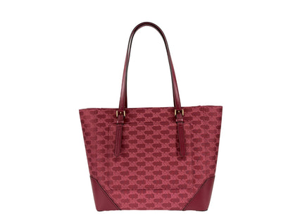 Large Tote Bag by Michael Kors for women in canvas gold & signature features an jet-setting Aria Canvas Large Tote Bag design with a secure , jet-setting , and versatile for a jet-setting look.