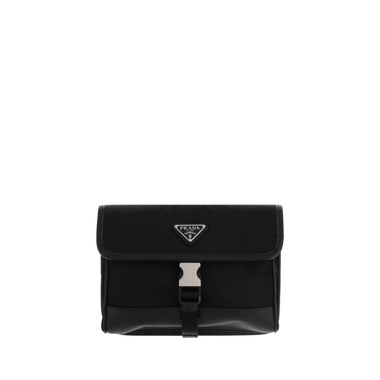 Mobile Phone Case by Prada for men in cotton polyester black & signature showcases a refined silhouette as part of the Nylon Mobile Phone Case collection, blending premium utility with a sleek finish.