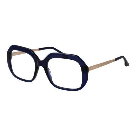 Eyeglasses Frames by Sandro for women in acetate blue features an refined silhouette, showcasing a sophisticated blue coloured frame and refined full-frame frame design for a refined look.
