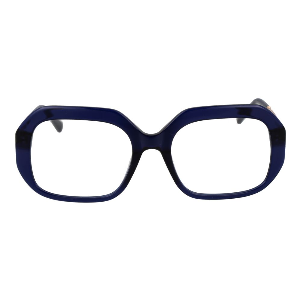 Eyeglasses Frames by Sandro for women in acetate blue features an refined silhouette, showcasing the refined blue coloured frame and sophisticated full-frame frame design.