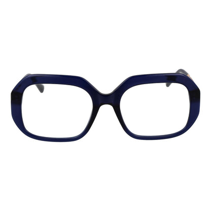 Eyeglasses Frames by Sandro for women in acetate blue features an refined silhouette, showcasing the refined blue coloured frame and sophisticated full-frame frame design.