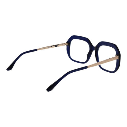 Eyeglasses Frames by Sandro for women in acetate and blue showcases a refined silhouette, detailed with a blue coloured frame finish and a sophisticated full-frame frame design.