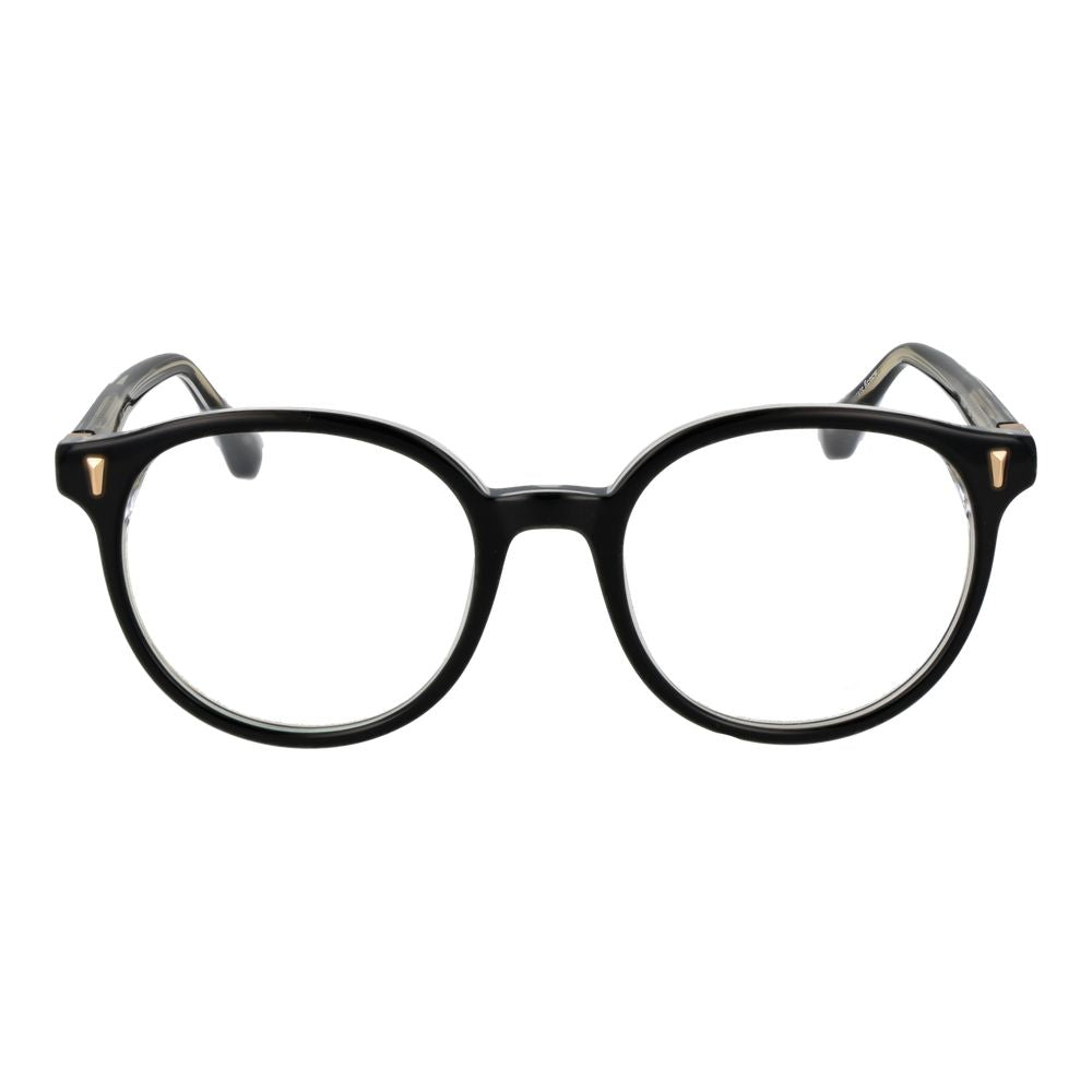 Eyeglasses Frames by Sandro for women in acetate black features an refined silhouette, showcasing the refined black coloured frame and sophisticated full-frame frame design.
