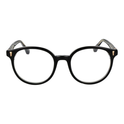 Eyeglasses Frames by Sandro for women in acetate black features an refined silhouette, showcasing the refined black coloured frame and sophisticated full-frame frame design.