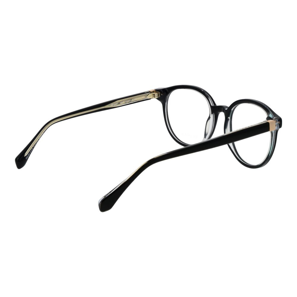 Eyeglasses Frames by Sandro for women in acetate and black showcases an refined full-frame frame design featuring a sophisticated black coloured frame for an refined and refined aesthetic.