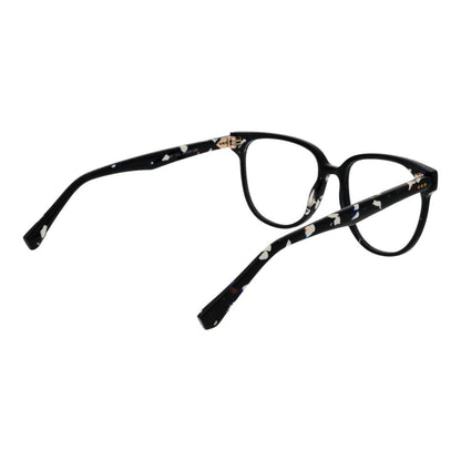 Eyeglasses Frames by Sandro for women in acetate black showcases a refined full-frame frame design with a refined black coloured frame finish for a refined and sophisticated look.