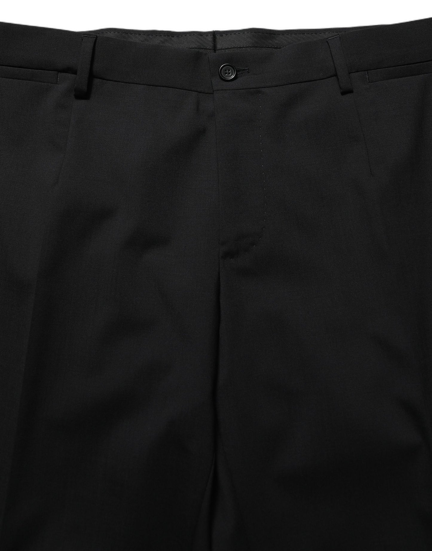 Dolce & Gabbana Black Wool Slim Fit Formal 3 Piece Men Suit