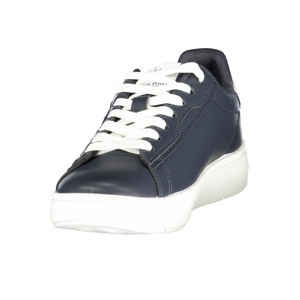 Athletic Sneakers by U.S. POLO ASSN. for women in polyester & polyurethane blue, gray, white & print showcases an impeccable silhouette, defined by an impeccable athletic style design that perfectly captures the essence of the Women's Athletic Polyester & Polyurethane Sneakers.