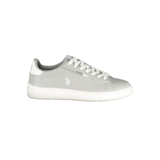 Athletic Sneakers by U.S. POLO ASSN. for men in polyester & polyurethane gray, white & print showcases an impeccable silhouette, defined by an impeccable athletic style design that perfectly captures the essence of the Essence Men's Athletic Polyester & Polyurethane Sneakers.