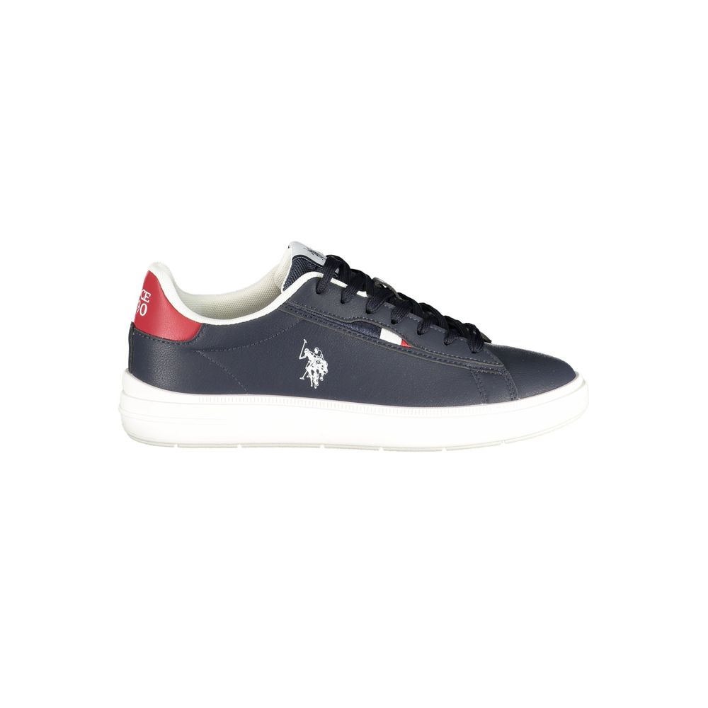Athletic Sneakers by U.S. POLO ASSN. for men in polyester & polyurethane blue, red & print showcases an impeccable silhouette, defined by an impeccable athletic style design that perfectly captures the essence of the Men's Athletic Polyester & Polyurethane Sneakers.