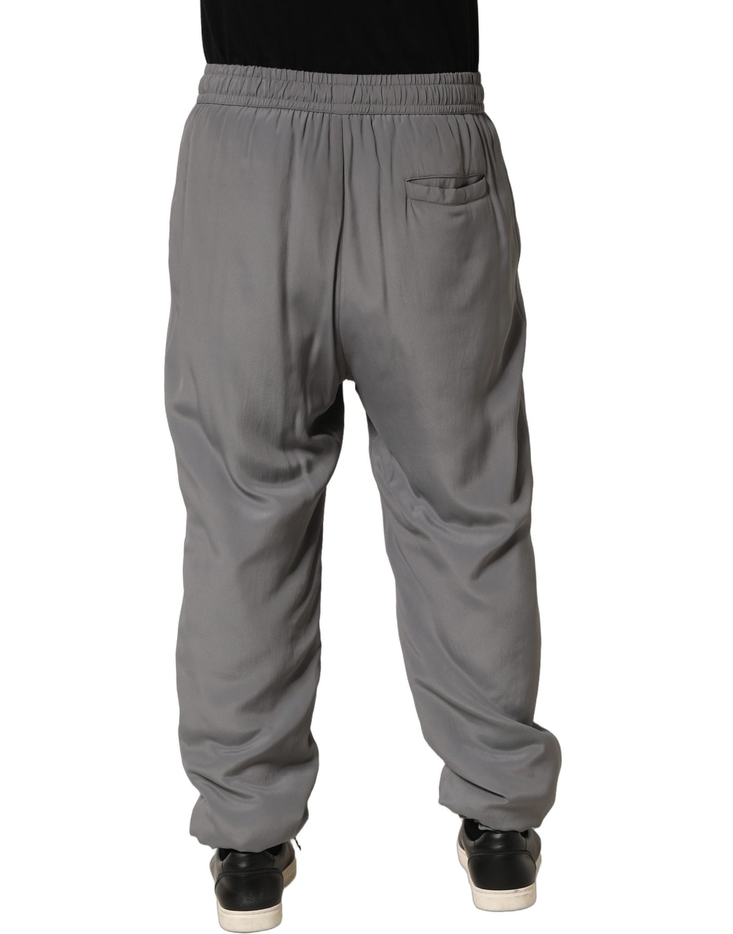 Dolce & Gabbana Gray Cotton Jogger Sweatpants Trouser Pants