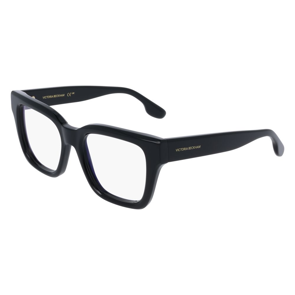 Eyeglasses Frames by Victoria Beckham for women in plastic and black showcases a refined silhouette, detailed with a black coloured frame finish and a sophisticated full-frame frame design.