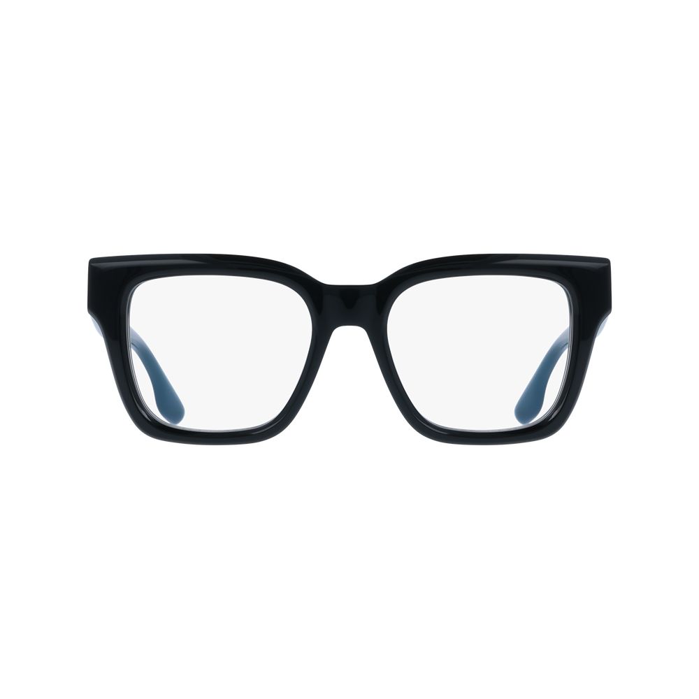 Eyeglasses Frames by Victoria Beckham for women in plastic black features an refined silhouette, showcasing the refined black coloured frame and sophisticated full-frame frame design.