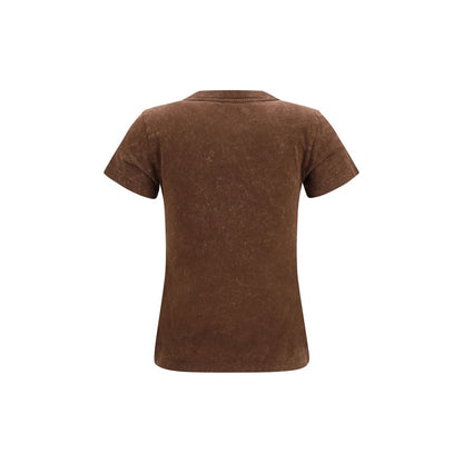 Sweatshirt by Ganni for women in cotton brown & print features an magnificent silhouette, showcasing a sophisticated round neckline and detail for a truly magnificent finish.