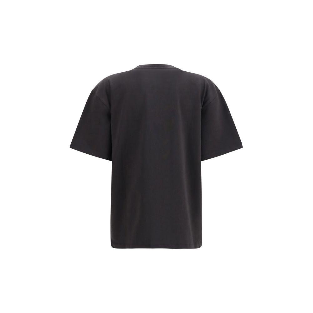 Sweatshirt by Ganni for women in cotton black & print features an enviable silhouette, showcasing a premium and refined round neckline for a truly enviable finish.