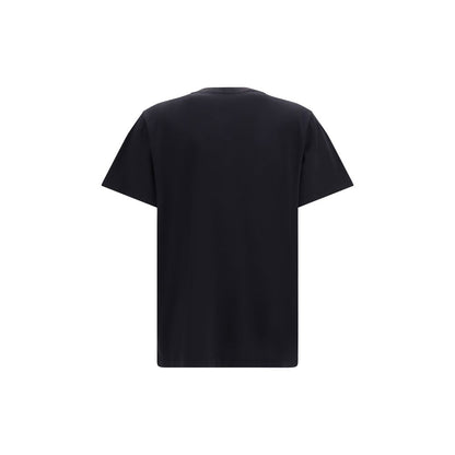 T-Shirt by Ganni for women in cotton black & print features an edgy silhouette, meticulously detailed with a sophisticated and round neckline for a truly edgy finish.