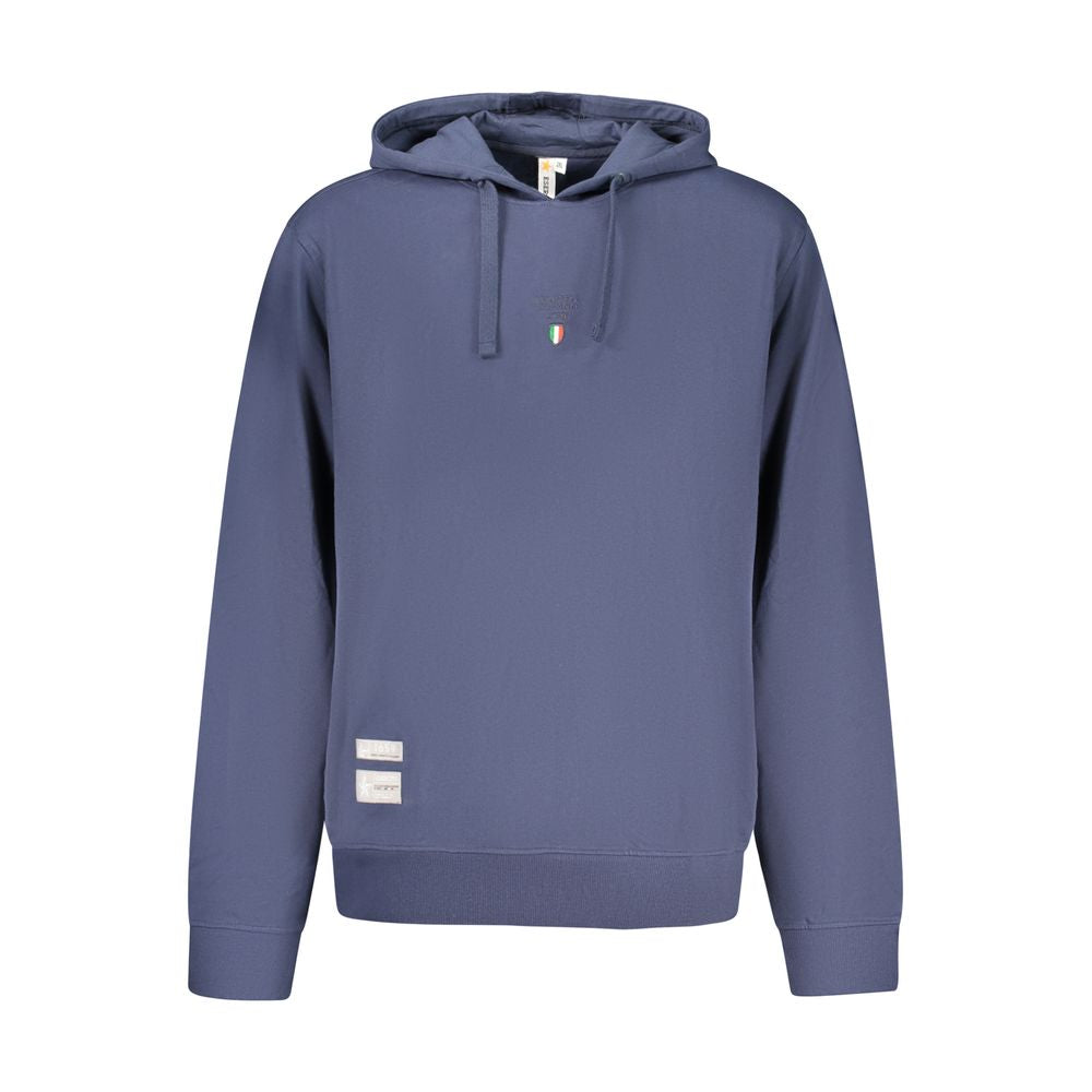 Hooded Sweatshirt Hoodie by Accademia Militare for men in cotton blue features an dramatic silhouette, showcasing a sophisticated hooded neckline and dramatic for a refined, modern aesthetic.