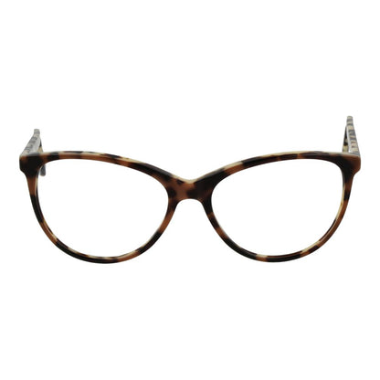 Eyeglasses Frames by Andy Wolf for women in acetate brown showcases a reflective silhouette, artfully incorporating a sophisticated brown coloured frame with a distinct full-frame frame design.